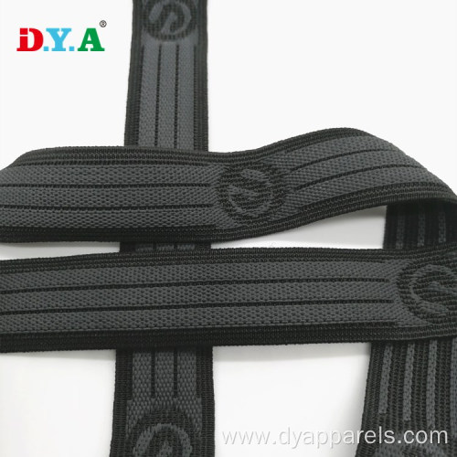 Customized Non-slip Jacquard Embossed Gripper Elastic